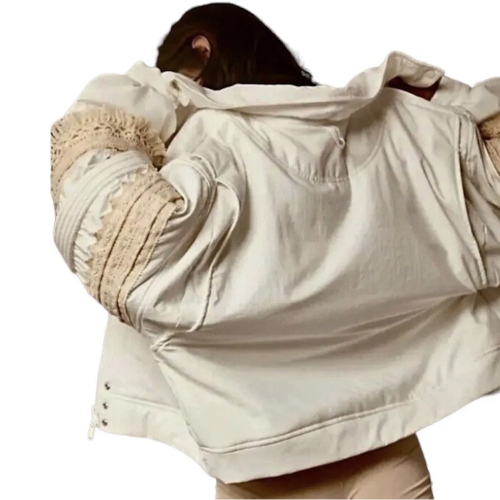 NWT Free People Solstice Bomber Size XS Color White - Picture 4 of 17